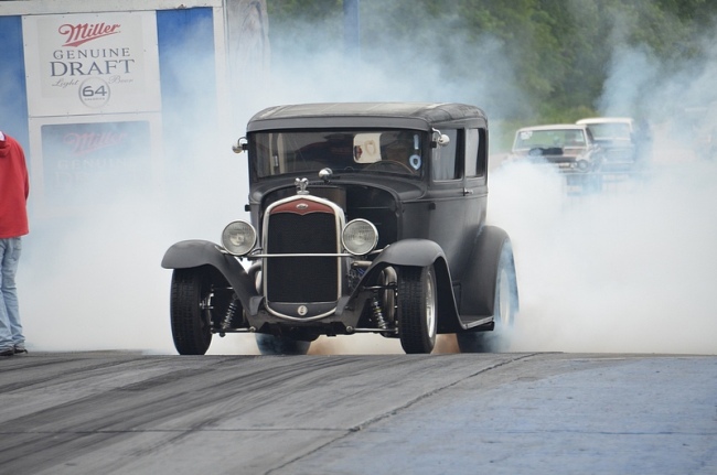 Hot Rod burnout